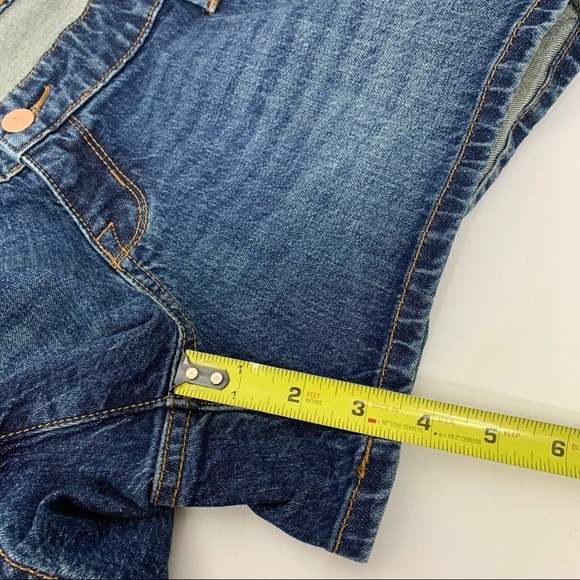 Isabel Maternity Expandable Side Panel Blue Jean Midi Shorts New Nwt Size 6 - Picture 15 of 15